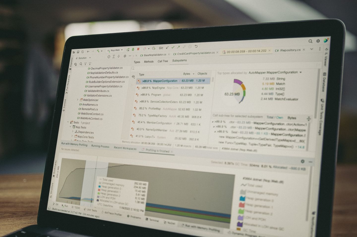 A software and data analysis interface