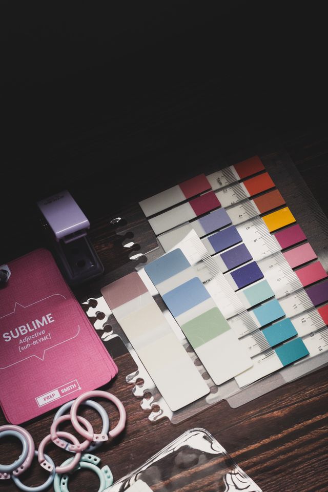 Colour swatches for a brand identity