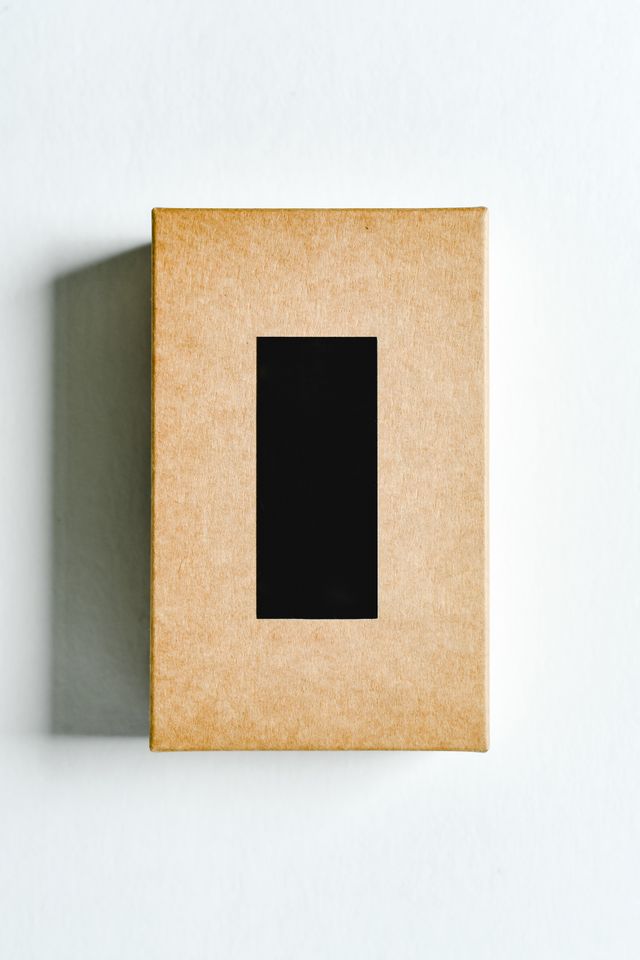A simple product box with a label