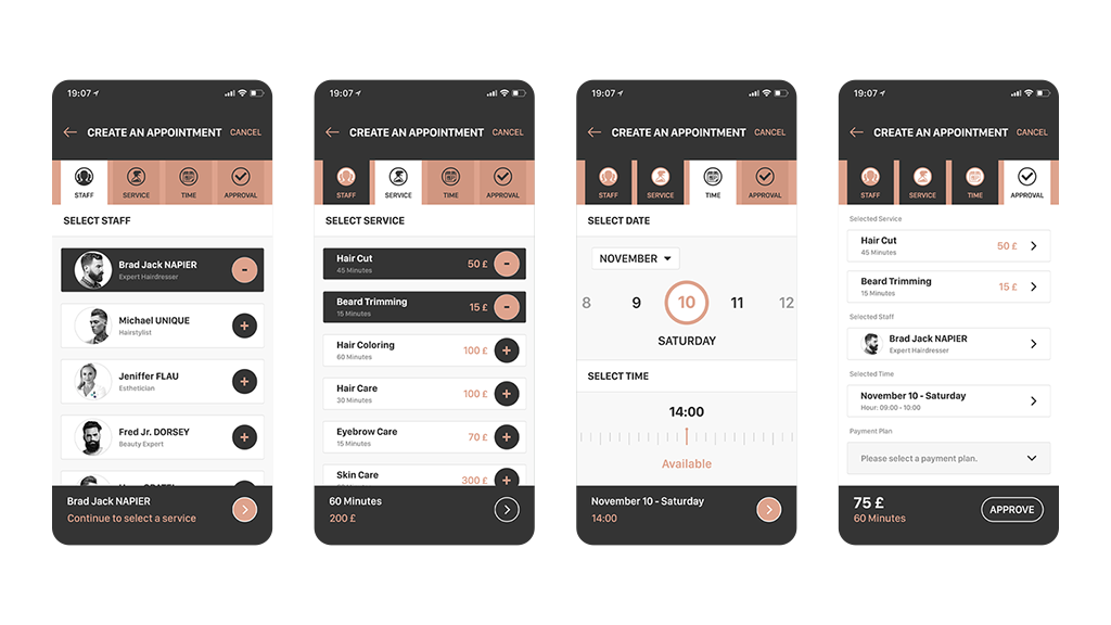 TimeBarber — proje uygulaması 3